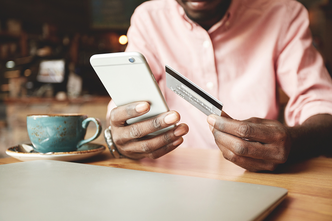 Mobile payment transaction being processed